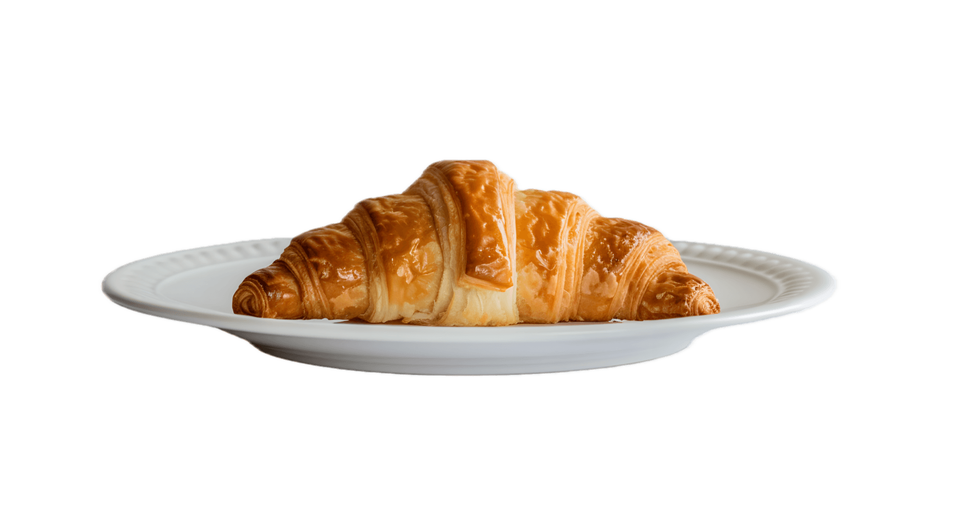cute croissant on the table